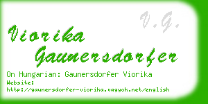 viorika gaunersdorfer business card